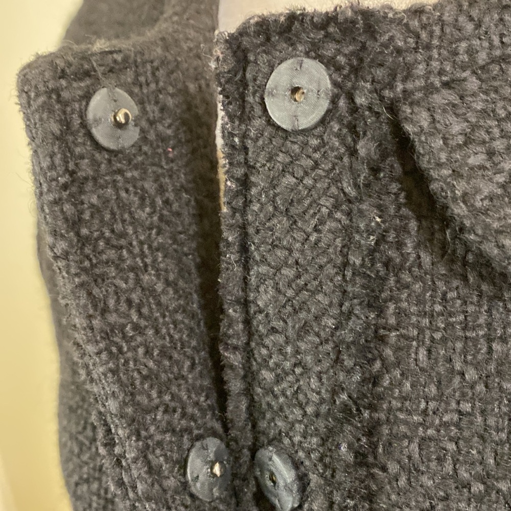 Boden‎ Wool Tweed Blazer Fully Lined Black Size 10 - Picture 3 of 6